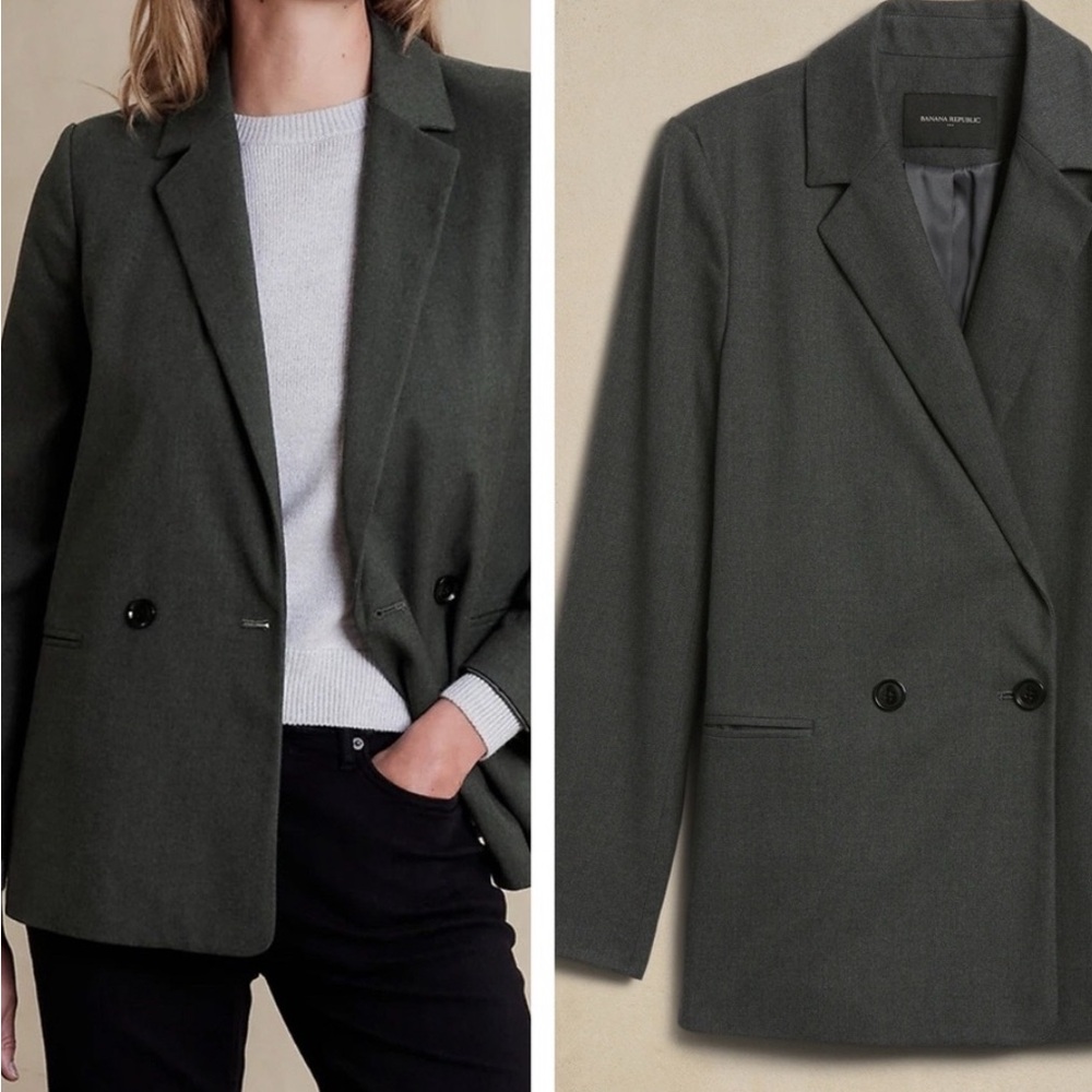 Sz 8 FLANNEL SUITING BLAZER